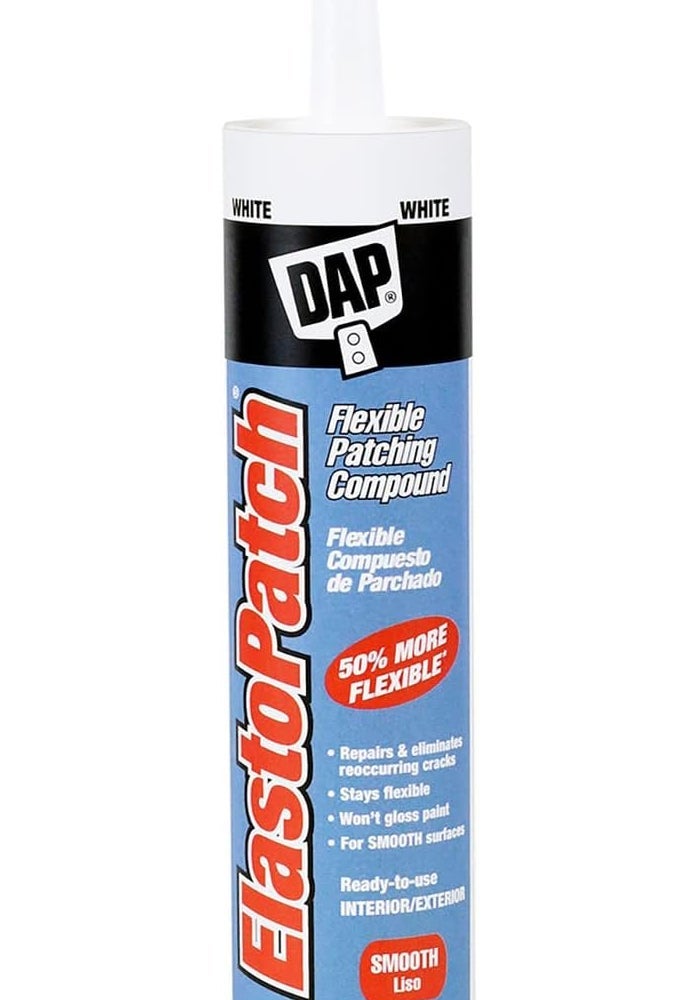 DAP Elastopatch Smooth Flexible Patching Compound, 10.1 oz - High Performance Sealant for Interior and Exterior Use - Image 1