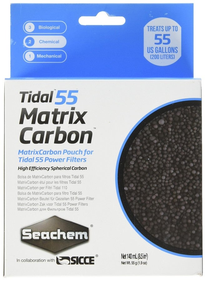 سي تشيم مرشح المد والجزر الكربوني المصفوفي 55 من Seachem Laboratories 6509 سعة 140 مل - Image 2