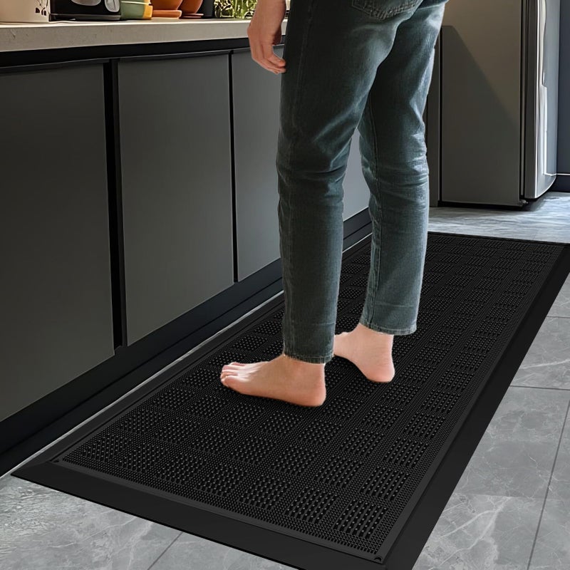 MATALL All-Weather TPE 36x17 Inch Versatile Mat -Indoor and Outdoor Non-Slip Boot Tray Floor Door Mat with Drainage Option for Home, Kitchen and Bath - Image 4