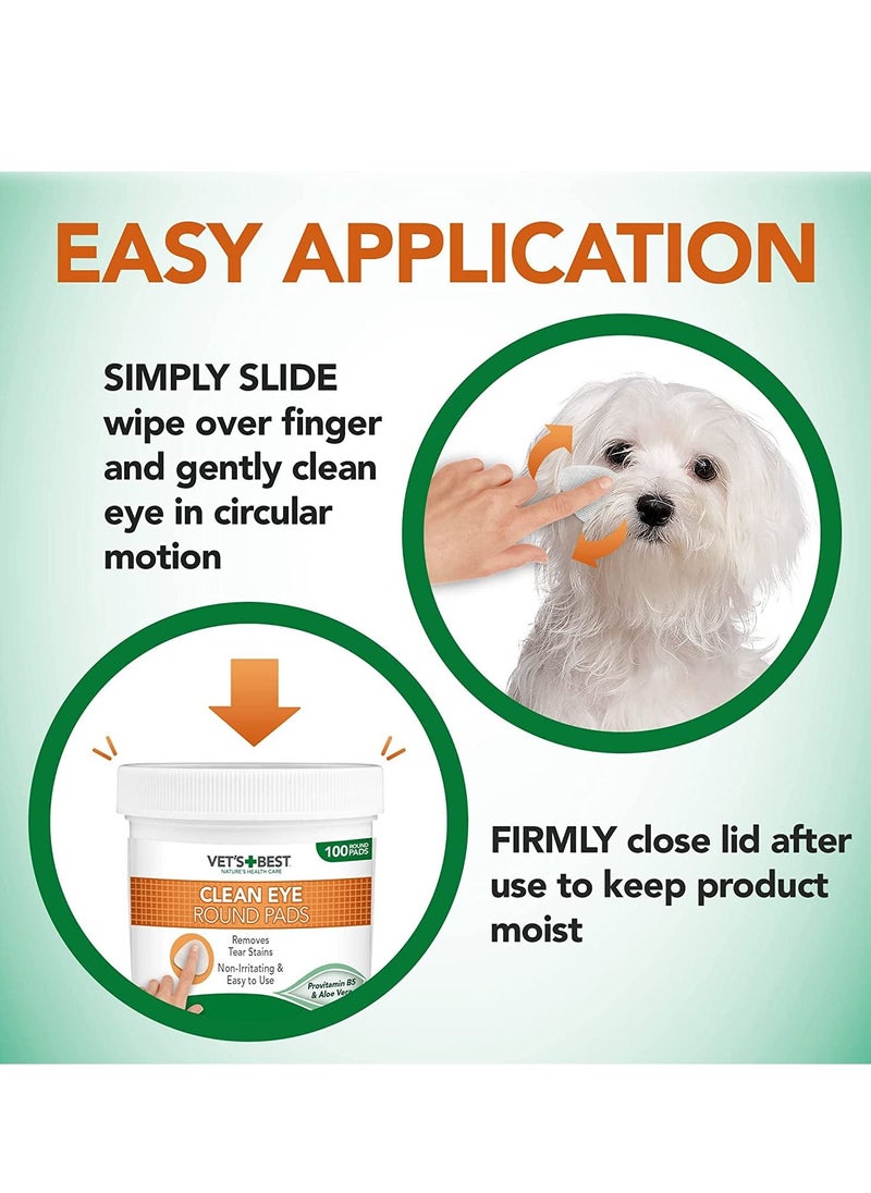Vet's Best 100Pc Dog Eye Clean Round Pads  - Image 4