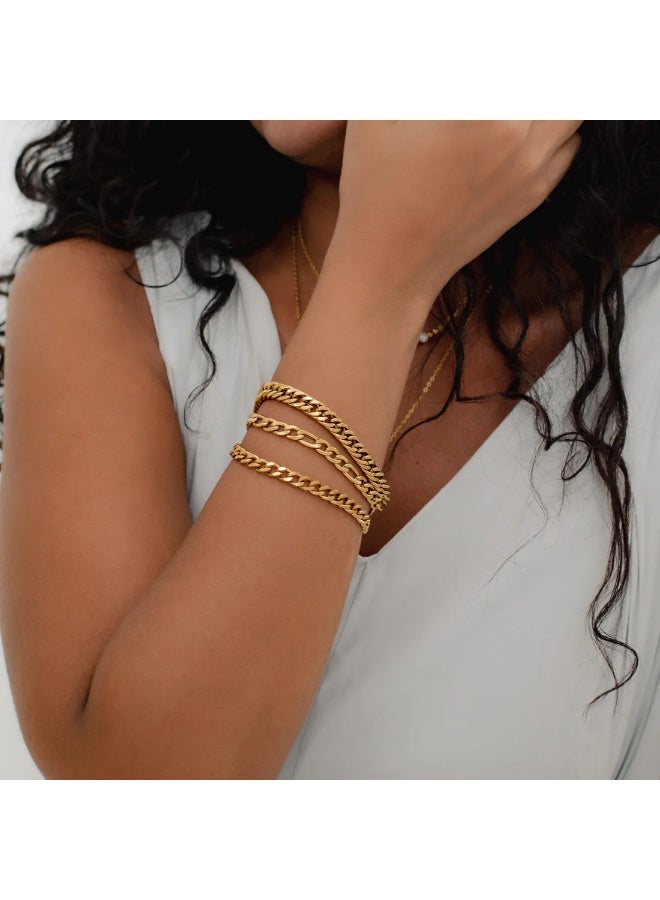 Luxury Gold-Plated Women’s Bracelet – Elegant Adjustable Chain Bracelet for Everyday Wear & Special Occasions  - Image 3