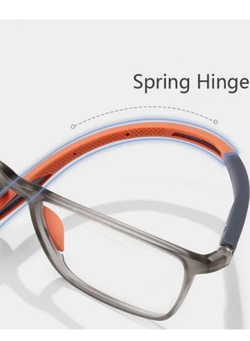 Daytoyz Sun Reading Glasses Mens Women Progressive Multifocus Reader Sunglasses Sports Rectangle Lightweight Blue Light Blocking Glasses - Image 4