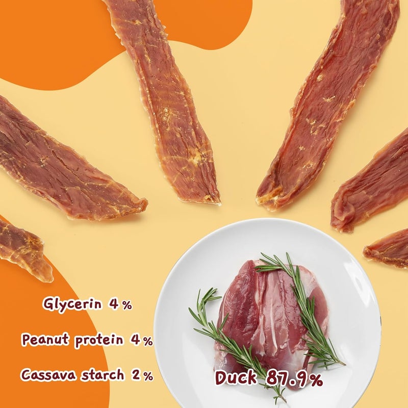 Jungle Calling Dog Treats, Duck Jerky for Dogs, Slow Roasted Snacks for Medium and Large Dogs Chewy Training Treats, 10.6 oz - Image 3