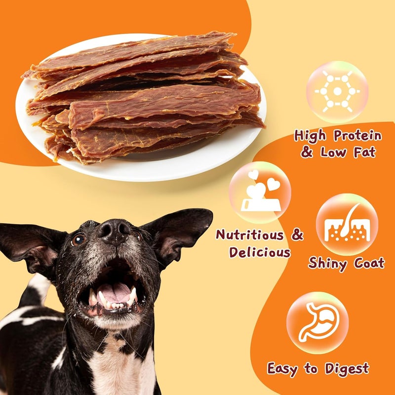 Jungle Calling Dog Treats, Duck Jerky for Dogs, Slow Roasted Snacks for Medium and Large Dogs Chewy Training Treats, 10.6 oz - Image 2