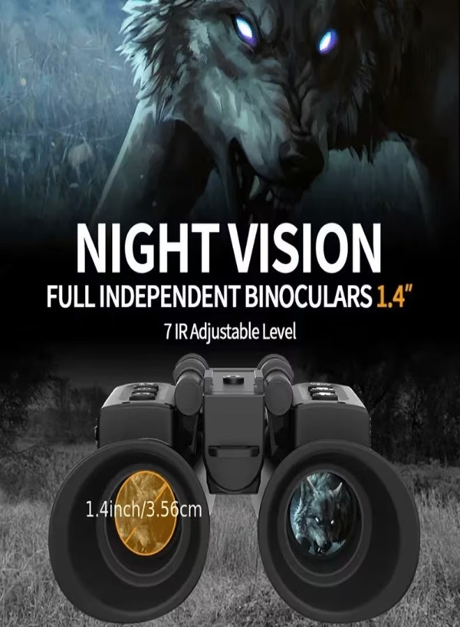 4K UHD Binocular Night Vision Goggles with 8× Zoom, 600m Range, 3500mAh Battery & Dual Display | Outdoor Camera for Wildlife, Camping & Night Exploration - Image 2