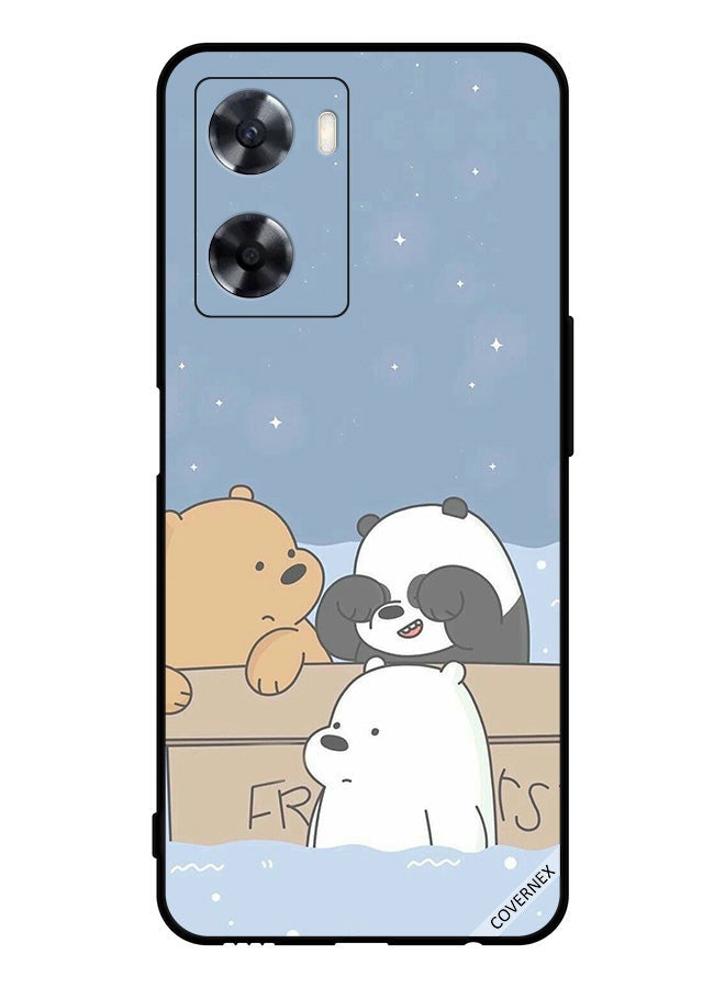 Covernex Protective Case Cover For Oppo A77 4G Bear Friends - Image 1