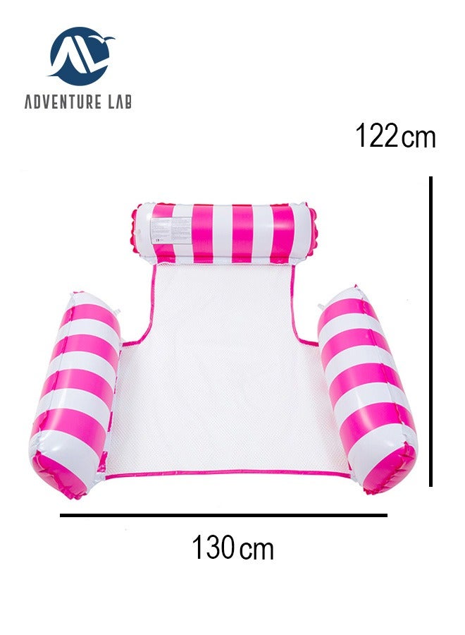 Adventure Lab 4-in-1 Multi-Purpose Inflatable Pool Hammock – Floating Lounger and Drifter with Portable Air Pump – Pink - Image 3