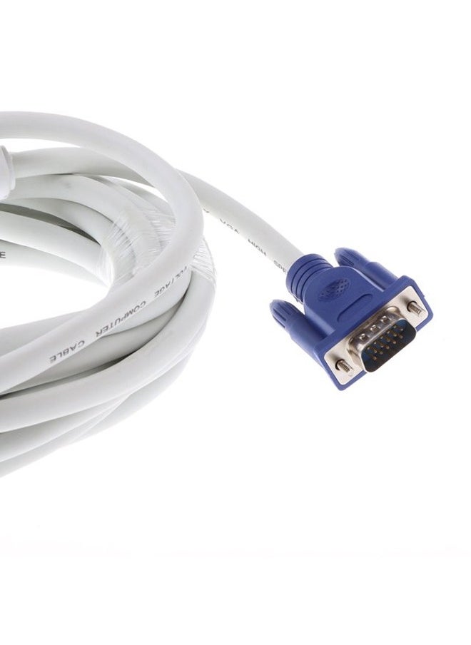 Taimi VGA Male To Male Adapter Cable 3m Blue/White  - Image 3