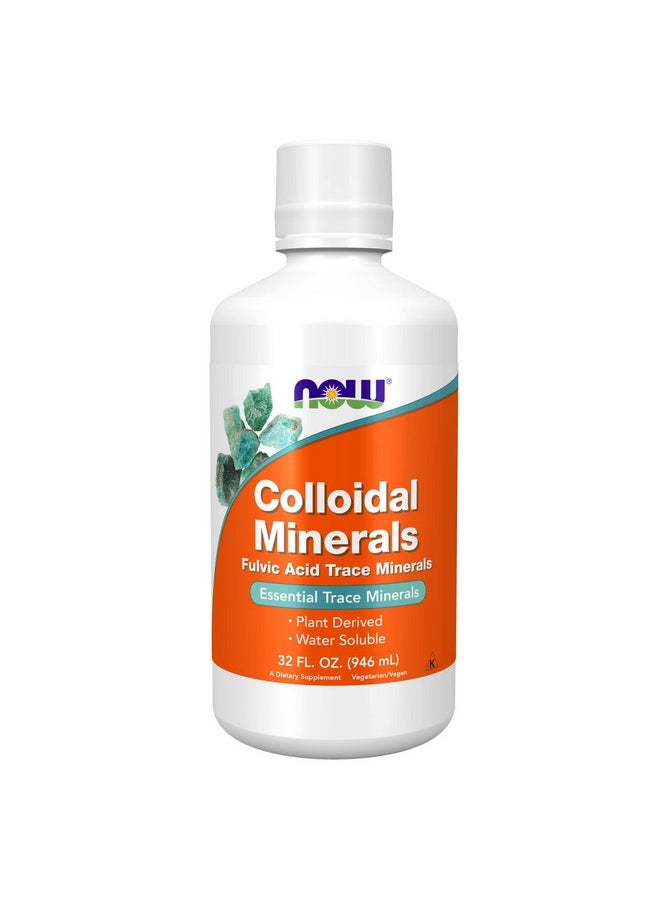 now Supplements Colloidal Minerals Liquid Plant Derived Essential Trace Minerals 32Ounce  - Image 2