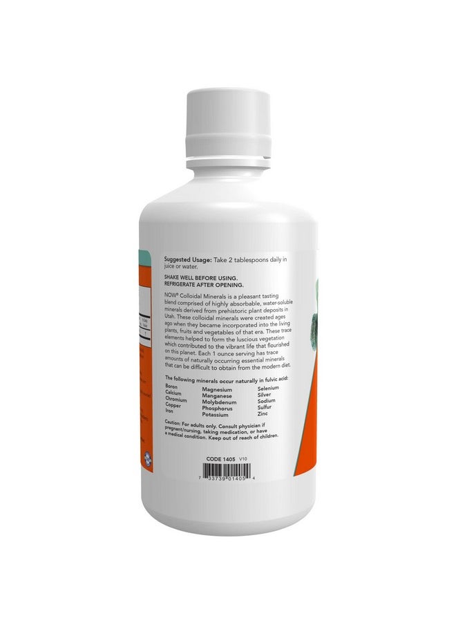 now Supplements Colloidal Minerals Liquid Plant Derived Essential Trace Minerals 32Ounce  - Image 4