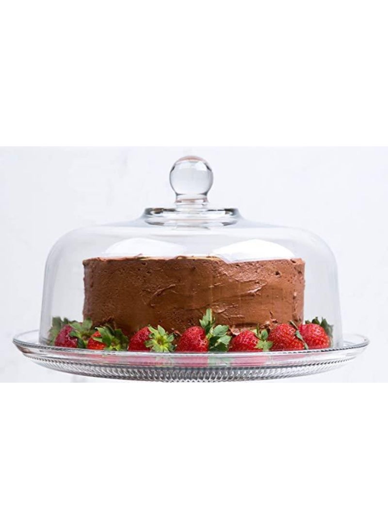 Anchor Hocking 2-Piece Canton High Quality Cake Serving Set Clear 14862L20