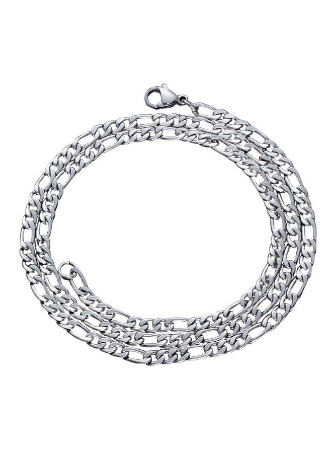 Men's Necklace Jewelry  stylish necklace accessory, easy to match with various outfits, suitable for both men and women, versatile and fashionable.Chain Kit for Men and Women (Silver) - Image 3