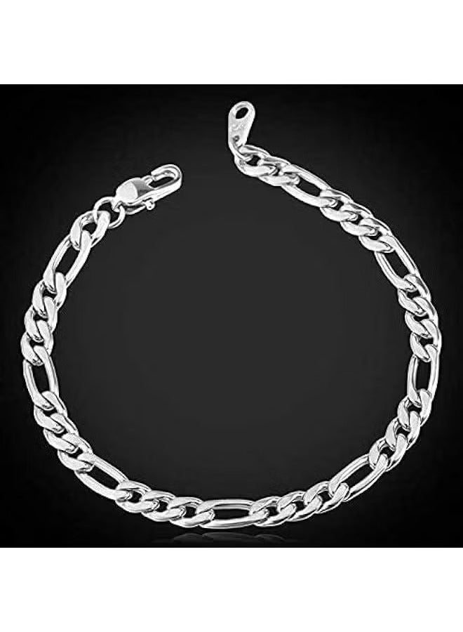 Men's Necklace Jewelry  stylish necklace accessory, easy to match with various outfits, suitable for both men and women, versatile and fashionable.Chain Kit for Men and Women (Silver) - Image 4