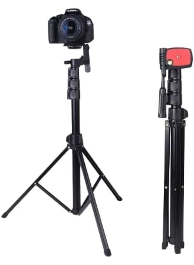 جيه ماري حامل ثلاثي القوائم متعدد الوظائف قابل للتعديل من الألومنيوم KP-2206 مع إمالة 360 درجة، ولوحة تحرير سريعة، وتوافق عالمي مع كاميرات DSLR والهواتف المحمولة وأضواء التعبئة - Image 1