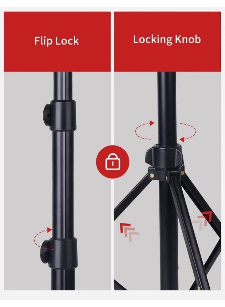 جيه ماري حامل ثلاثي القوائم متعدد الوظائف قابل للتعديل من الألومنيوم KP-2206 مع إمالة 360 درجة، ولوحة تحرير سريعة، وتوافق عالمي مع كاميرات DSLR والهواتف المحمولة وأضواء التعبئة - Image 5