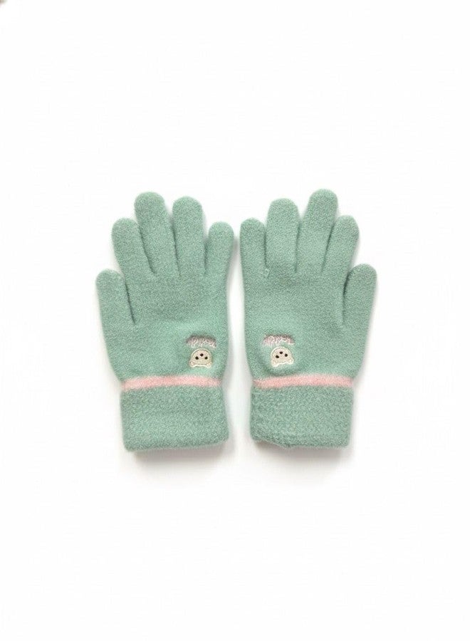 FAMWRAPZ Adorable Ultra-Soft Winter Bear Kids' Mittens - Cozy, Warm Knit Gloves for Children, Winter Warmth for Your Little Explorer - Image 1