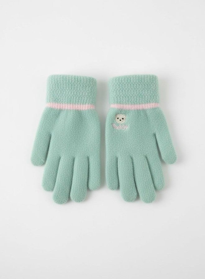 FAMWRAPZ Adorable Ultra-Soft Winter Bear Kids' Mittens - Cozy, Warm Knit Gloves for Children, Winter Warmth for Your Little Explorer - Image 4