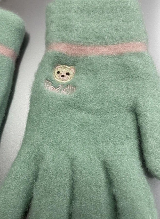 FAMWRAPZ Adorable Ultra-Soft Winter Bear Kids' Mittens - Cozy, Warm Knit Gloves for Children, Winter Warmth for Your Little Explorer - Image 5