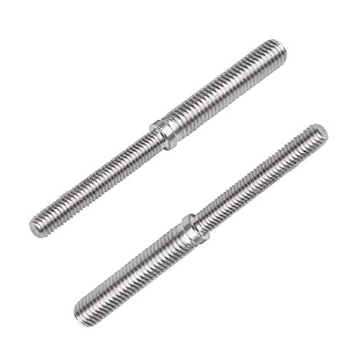 SING F LTD 2Pcs Double End Threaded Stud Screw Bolts M6 to M8 304 Stainless Steel Thread Adapter for Structural Columns Fasteners - Image 1