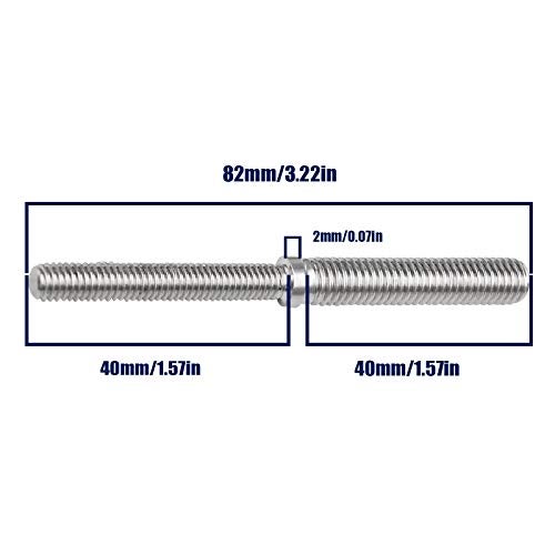 SING F LTD 2Pcs Double End Threaded Stud Screw Bolts M6 to M8 304 Stainless Steel Thread Adapter for Structural Columns Fasteners - Image 4