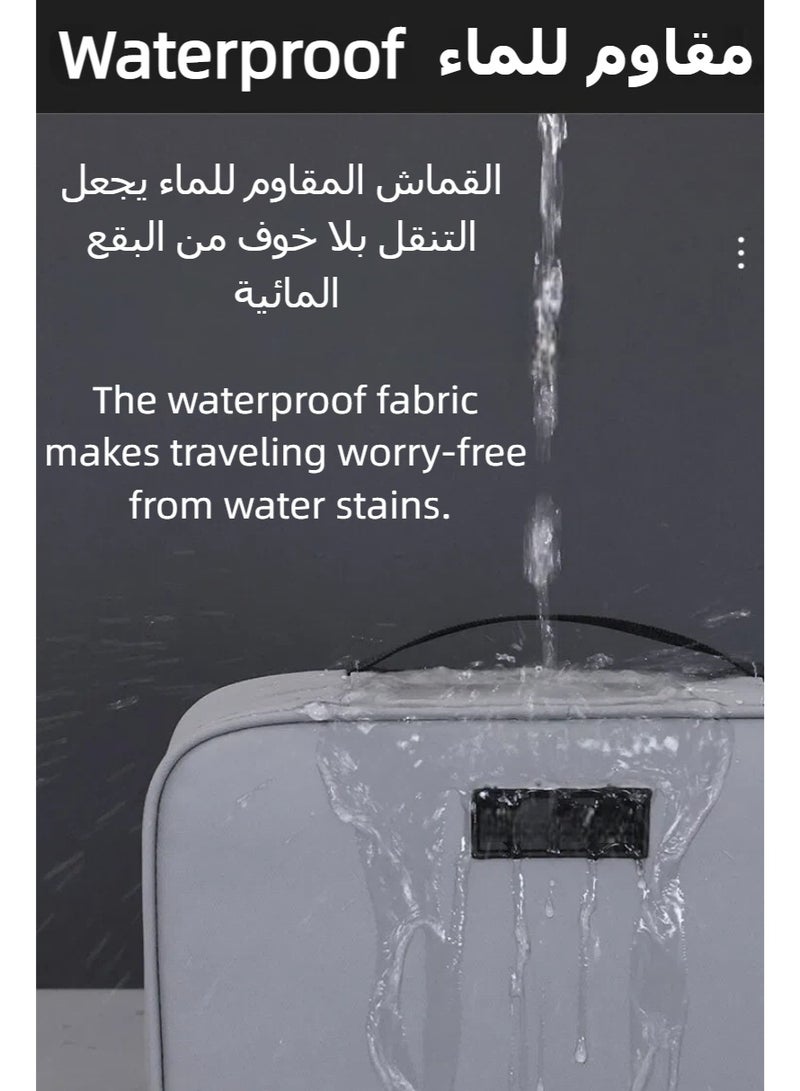 Multifunctional Hanging Toiletry Wash Bag, Portable Large-Capacity Storage Travel Bag, Waterproof Wash Bag with Hook, Travel Toiletry Bag, Foldable Dry and Humid Separation, Travel Organizer for Accessories Shower Gel Shampoo, Toiletries - Image 5