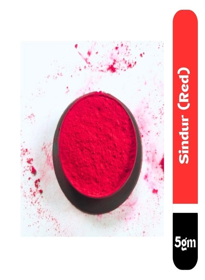 Bengali Sindoor Powder Red Kolkata 1 Packets - Natural Sindur Powder for Women - Smudge Proof, Allergy-Free, Long Lasting Floral Pigments Kumkum, Easy to Use & Remove, Pure Bengal Made - Image 2