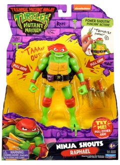 Teenage Mutant Ninja Turtles Mutant Mayhem | 5.5” Raphael | Deluxe Ninja Shouts Figure | Playmates Toys  - Image 5