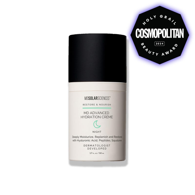 MDSolarSciences MD Advanced Hydration CrÃ¨me | Time-Released Night Cream with Hyaluronic Acid, Peptides & Squalane | Intense Anti-Aging Hydration & Barrier Support | 1.7â€¯oz - Image 2