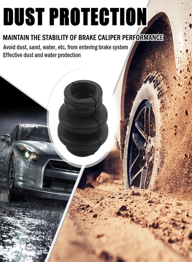 VKQTS 4PCS Brake Caliper Pins Bushing Kit Rubber,Dust Resistant Brake Caliper Rebuild Kit Compatible with Toyota Cadillac Jeep Lexus,Brakes Calipers Slide Pin Kits Car Accessories - Image 4