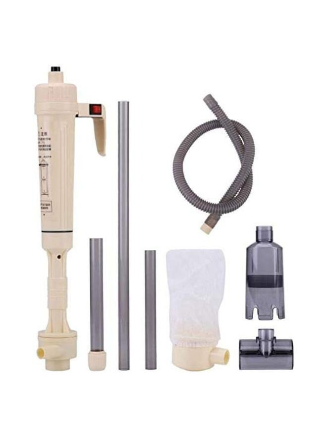 منظف حصى حوض السمك يعمل بالبطارية، أداة تنظيف تغيير مياه السيفون لحوض السمك - Image 1