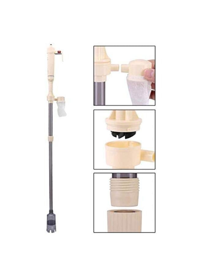 منظف حصى حوض السمك يعمل بالبطارية، أداة تنظيف تغيير مياه السيفون لحوض السمك - Image 2