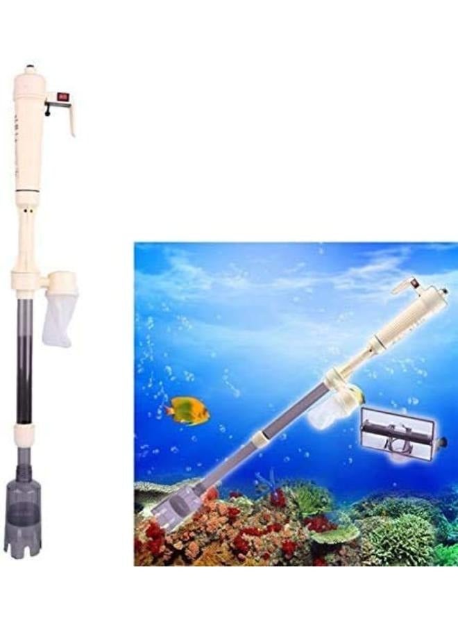 منظف حصى حوض السمك يعمل بالبطارية، أداة تنظيف تغيير مياه السيفون لحوض السمك - Image 4