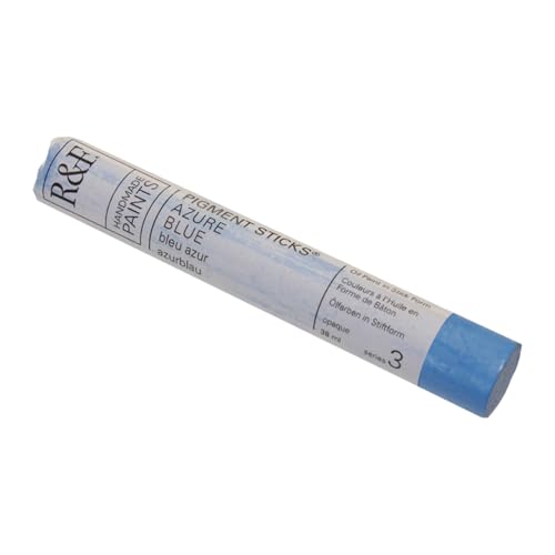 R&F Handmade Paints - Professional Oil Pigment Stick, Azure Blue, 38 ml - Image 1