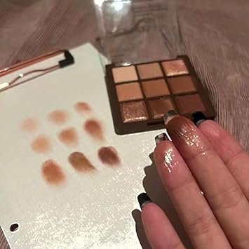 LuxoCare Nude Matte Shimmer Eyeshadow Palette 9 Colors High Pigment Makeup Highly Pigmented Creamy Waterproof Eye Shadow Powder Create a Neutral Eye Look Long Wearing - Image 4