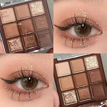 LuxoCare Nude Matte Shimmer Eyeshadow Palette 9 Colors High Pigment Makeup Highly Pigmented Creamy Waterproof Eye Shadow Powder Create a Neutral Eye Look Long Wearing - Image 3