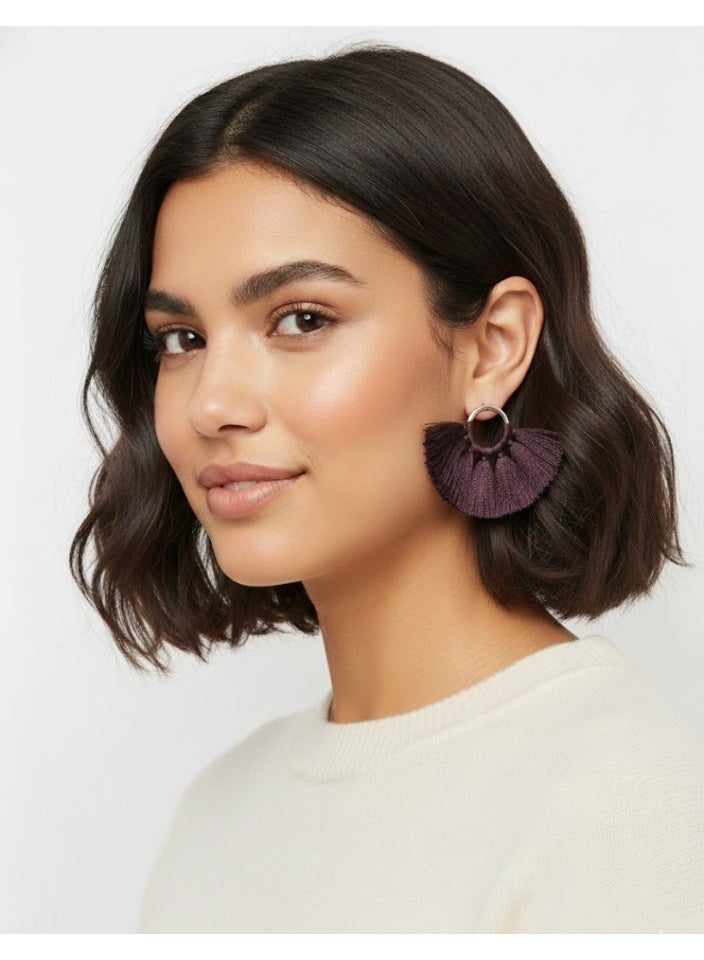 PARFOIS Women's purple earrings - Image 2