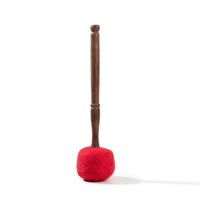 HIMALAYAN BAZAAR Drum Mallet Wool Felted Drum Stick - 9 Inches Wool Mallet for Gongs & Large Singing Bowls by Himalayan Bazaar - Image 3