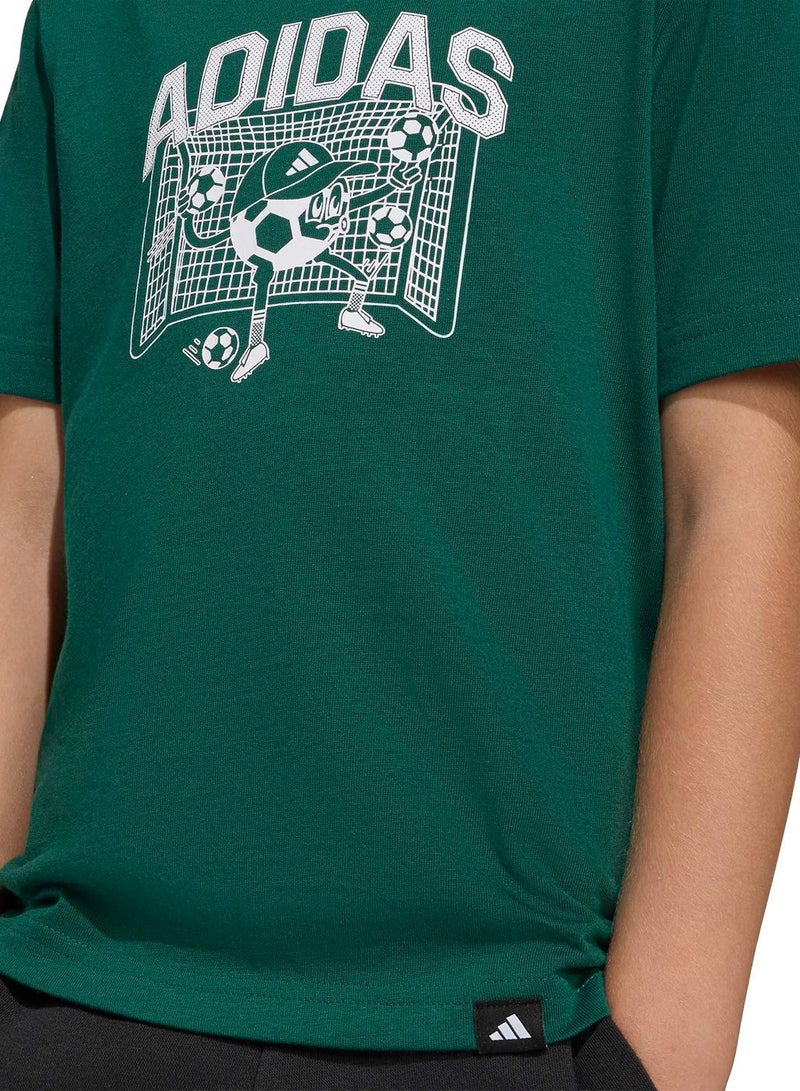 Adidas Football Graphic T-Shirt Kids - Image 4