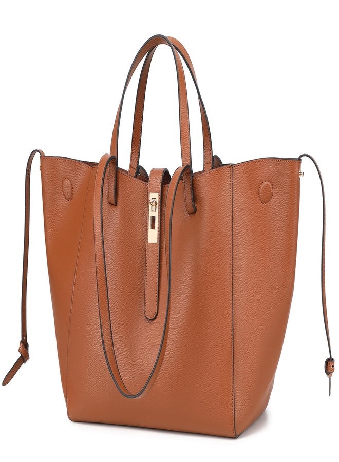 sqlp Shopper Bag Women's Large Leather Handbag for Women Large Handbags Big Bag Work Handbags for Women Shoulder Bags, camel, Einheitsgröße - Image 2