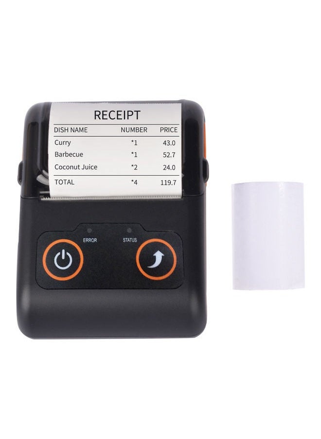 NIBEMINENT Portable Receipt Printer Black  - Image 1