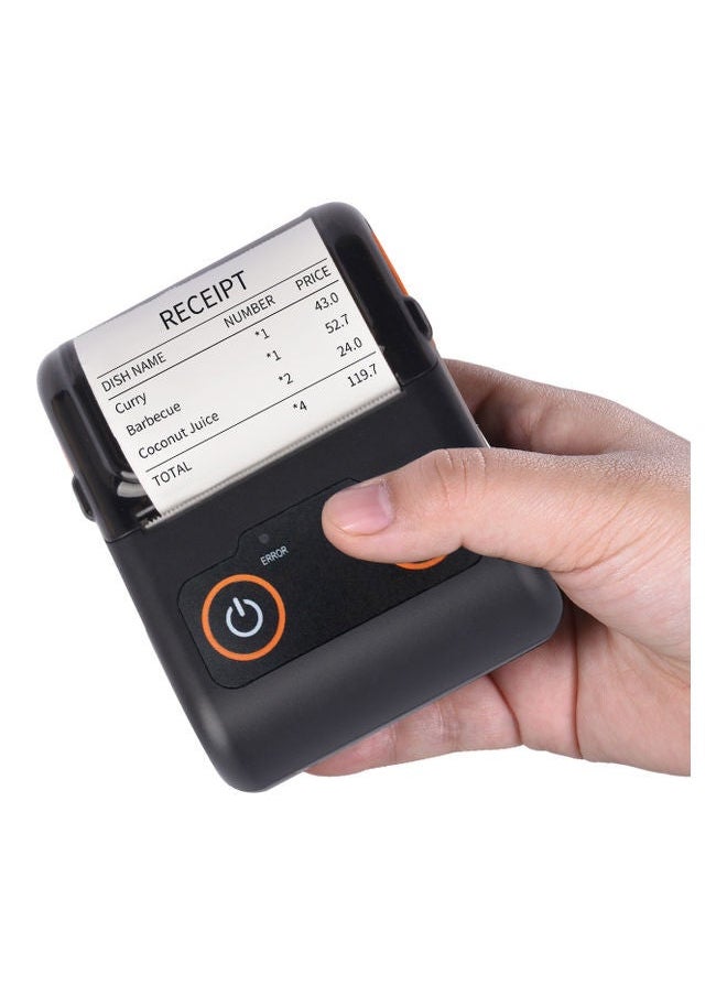 NIBEMINENT Portable Receipt Printer Black  - Image 4