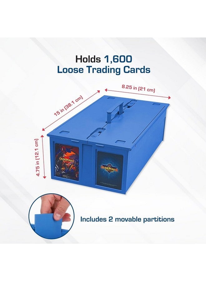 BCW Collectible Card Bin - (Single, Blue) | Holds up to 1600 Cards | Plastic Storage Box for Pokémon, MTG & Sports Cards - Image 3