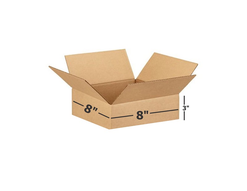 Box Brother 3 Ply Brown Corrugated Box_Packing Box Size: 8x8x3 Length 8 Inch Width 8 Inch Height 3 Inch Shipping Box Courier Box (Pack Of 20) - Image 4