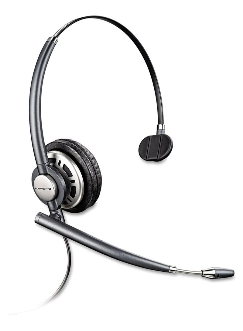 سماعة رأس EncorePro HW710 أحادية الأذن مزودة بخاصية إلغاء الضوضاء بمنفذ USB مع خاصية فصل سريع، وصوت واسع النطاق، وحماية صوتية بتقنية SoundGuard، وميكروفون مرن، وتصميم خفيف الوزن 53 جرامًا، وحقيبة حمل متضمنة | 8R708AA - Image 1