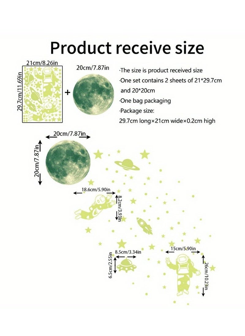 102 قطعة من ملصقات الحائط التي تتوهج في الظلام لرواد الفضاء والكوكب - ملصقات فينيل قابلة للإزالة لغرفة نوم الأطفال وغرفة المعيشة - pzsku/ZE94B0050FACA2BAC59ABZ/45/_/1719208427/fbaeb33d-554a-474c-8611-d40c7aa89785