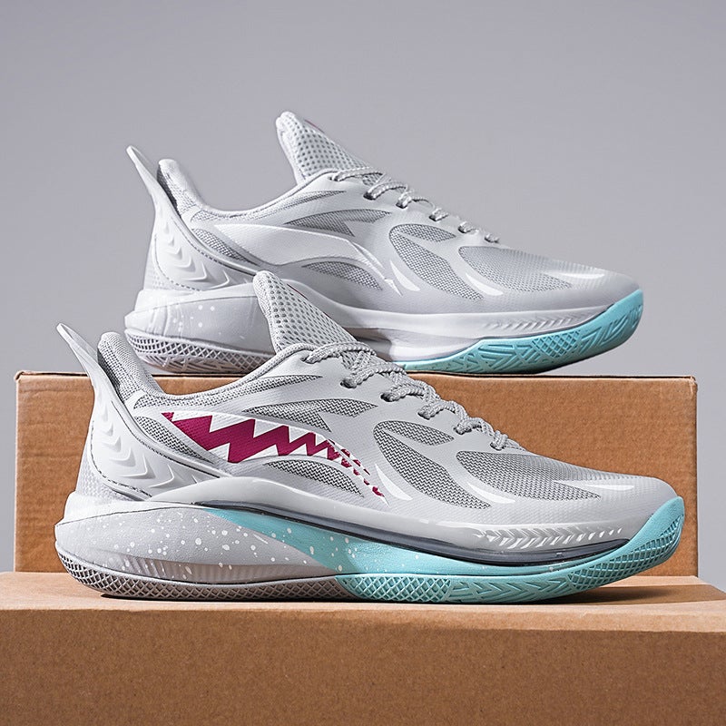 Sonic 12 Basketball Shoes Men'S Great White Shark Children'S Boys Big Children'S Sneakers Primary School Students Teenagers Professional Actual Combat Men'S Shoes - Image 1