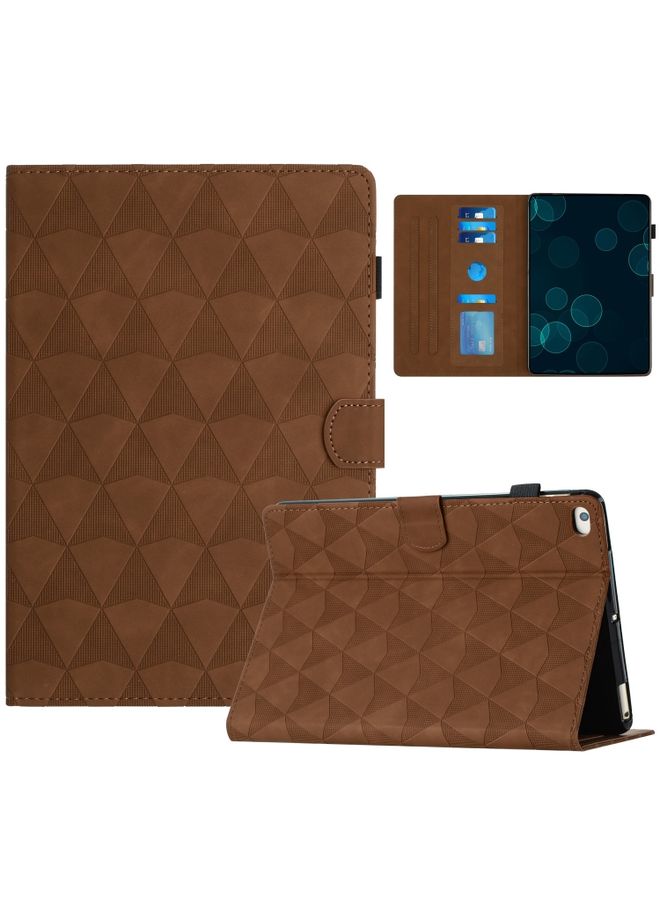 Case Cover For iPad mini 5 / 4 / 3 / 2 / 1 Diamond Texture Embossed Leather Smart Tablet Case Brown