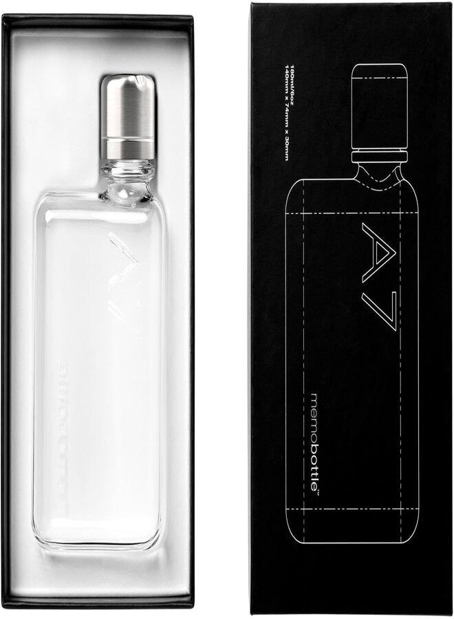 Memobottle A7 The flat water bottle designed to fit in your bag | BPA Free | 6oz (180ml) - Image 2