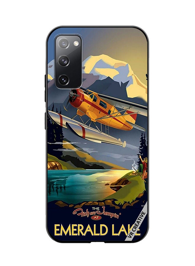 VR CREATIVE Protective Case Cover For Samsung Galaxy S20 FE 5G Emerald Lake Design Multicolour - Image 1