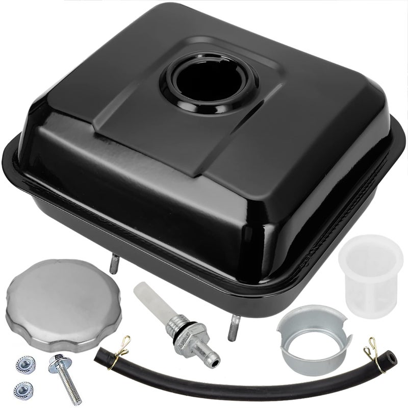 FVRITO Gas Fuel Tank Kit for GX140 GX160 GX200 Hemi Predator 212cc 196cc 65HP Clone Engine Coleman CT200U CT200UEX BT200X KT196 Massimo Baja Warrior Heat MB200 Mini Bike Go Kart Replacement Parts